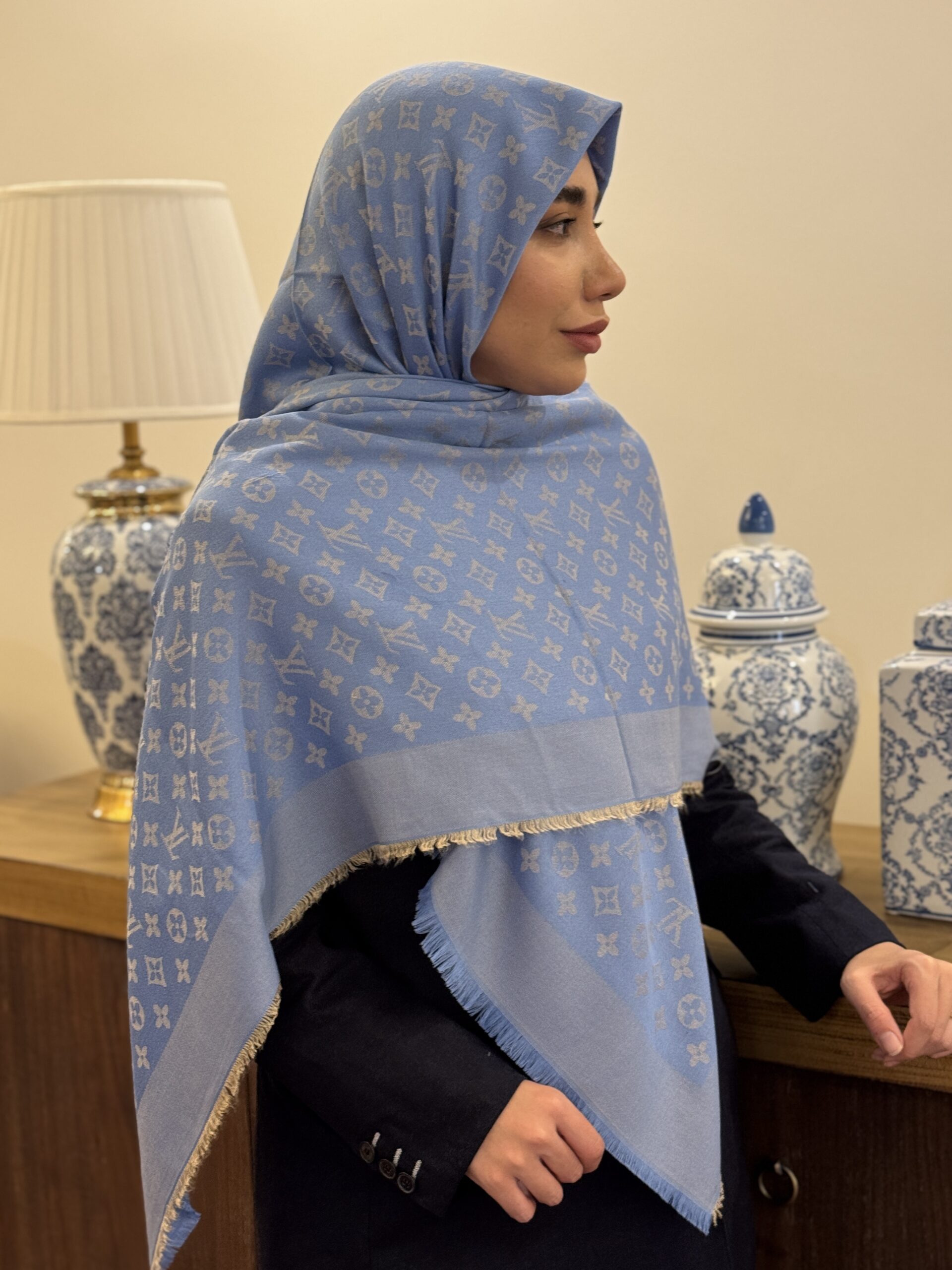 روسری کشمیر ساده